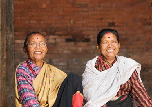 Happy Nepali ladies in a blog about how to send money to nepal